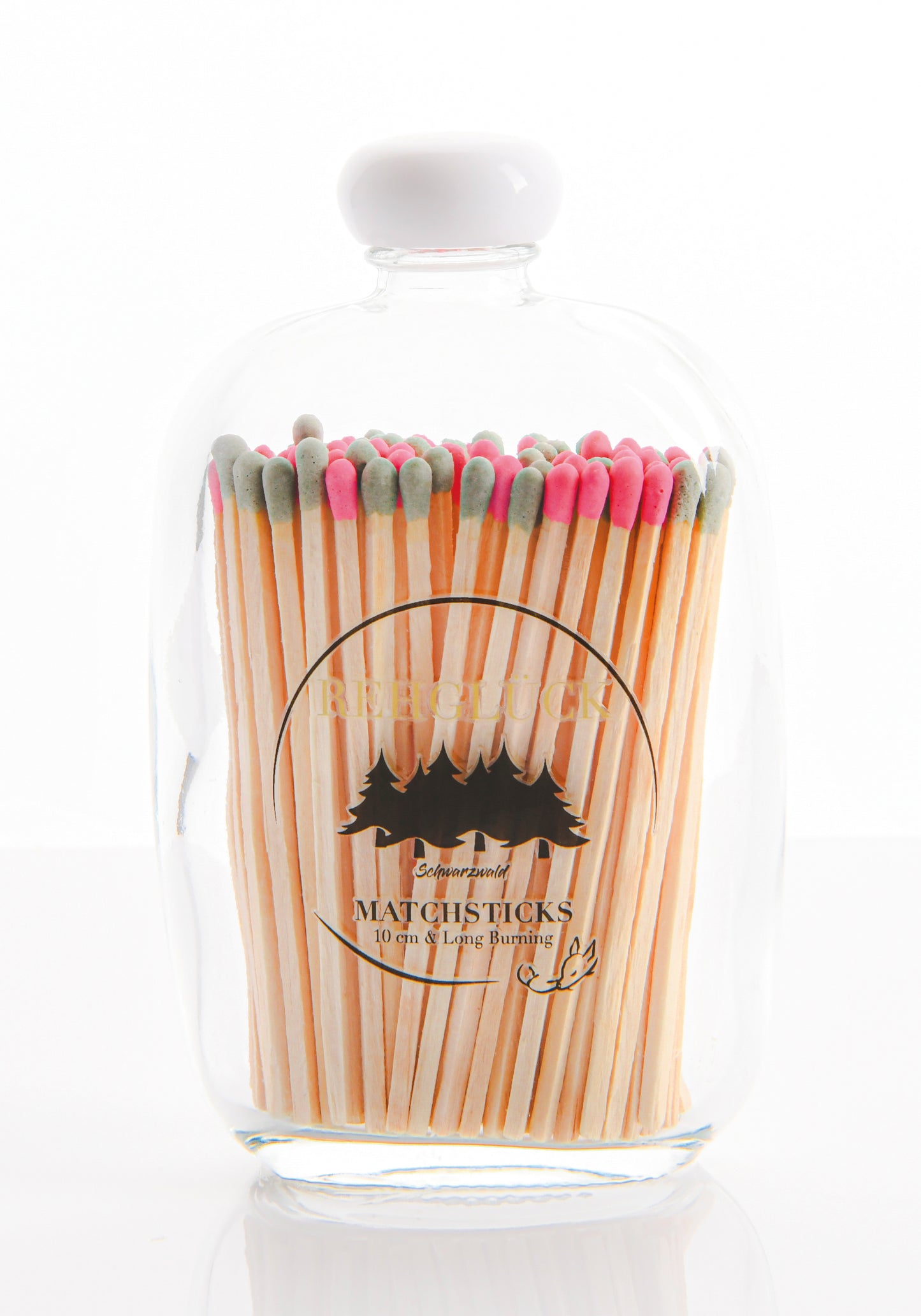 Taschenflasche mit weißem Drehverschluss