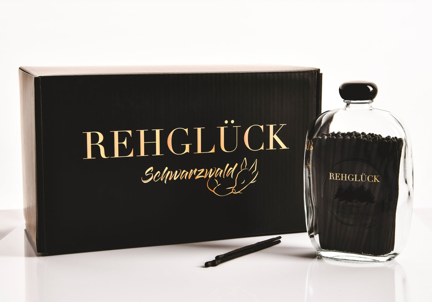 Taschenflasche mit schwarzem Drehverschluss