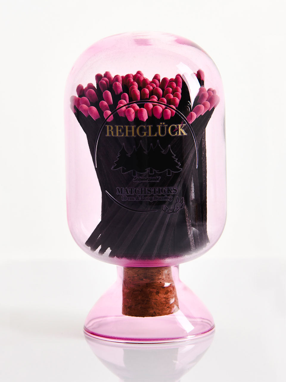 Glasglocke - pink