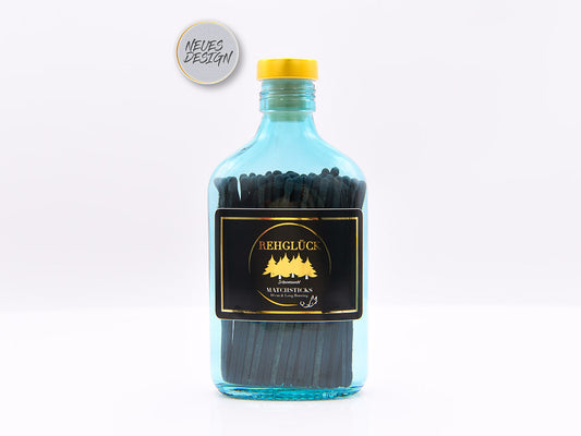 Edle, petrolfarbene Taschenflasche