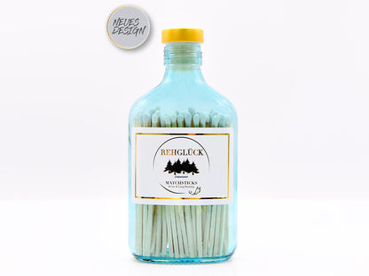 Edle, petrolfarbene Taschenflasche