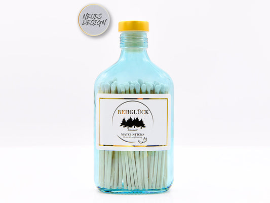 Edle, petrolfarbene Taschenflasche