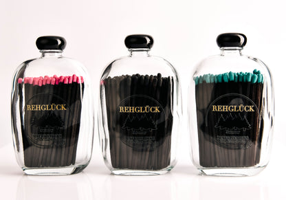 Taschenflasche mit schwarzem Drehverschluss
