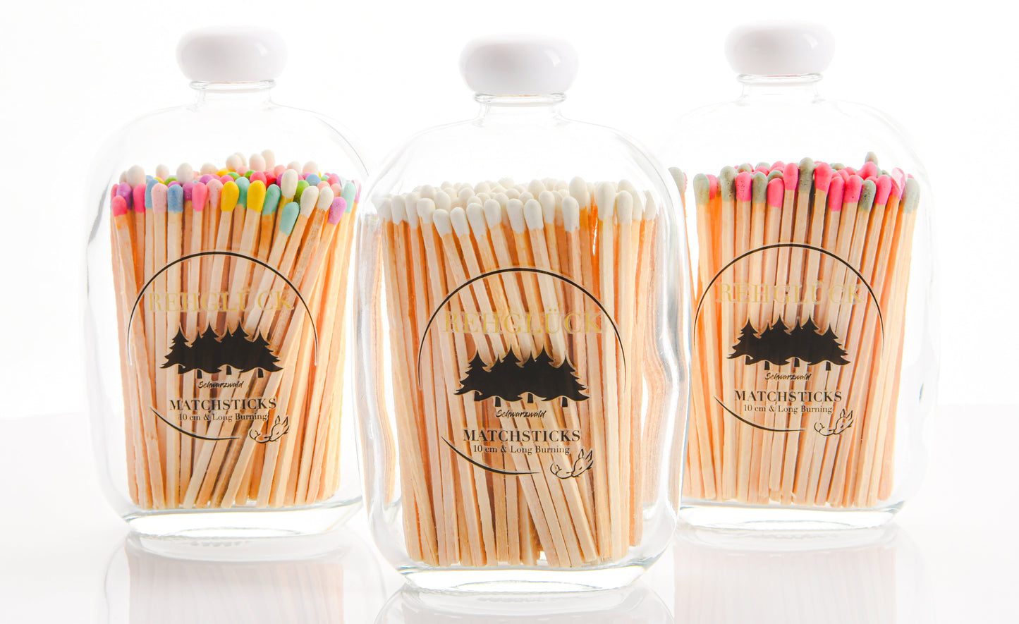 Taschenflasche mit weißem Drehverschluss
