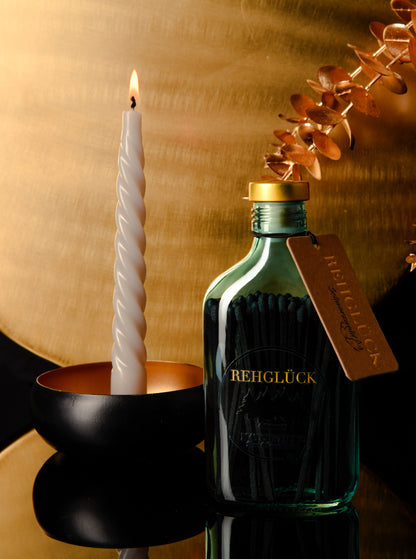 Edle petrolfarbene Herrenflasche