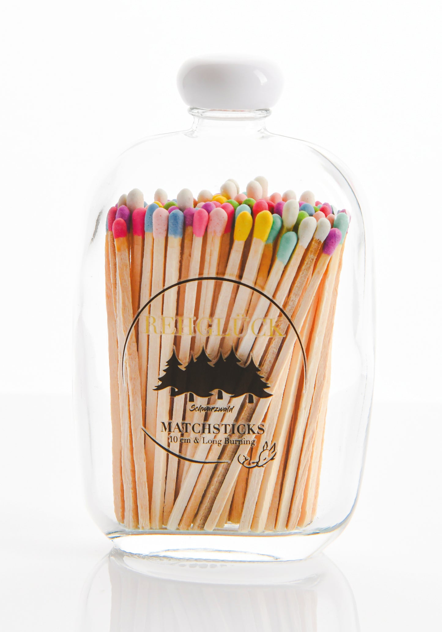 Taschenflasche mit weißem Drehverschluss