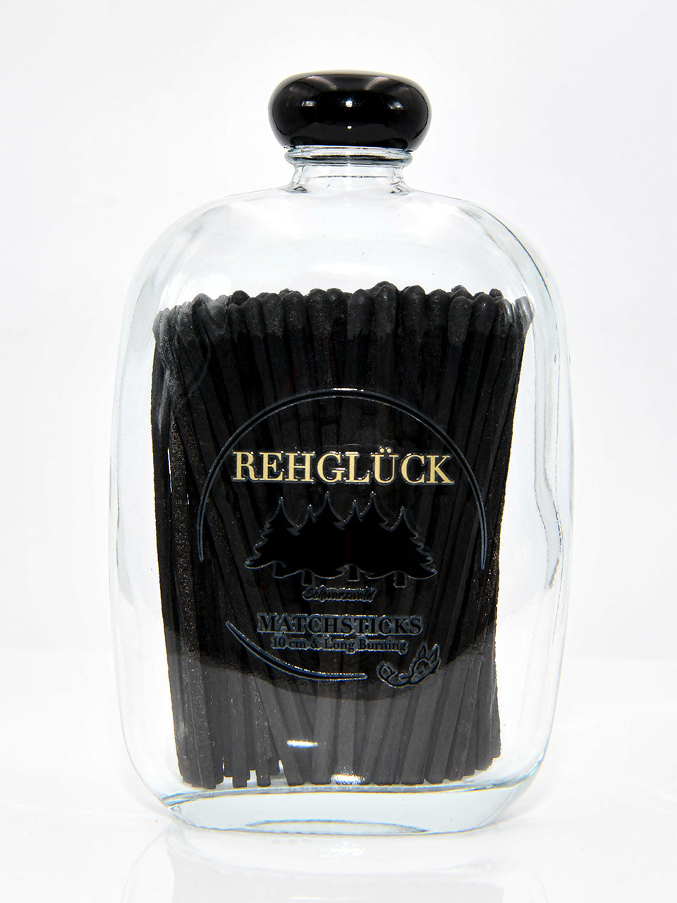 Taschenflasche mit schwarzem Drehverschluss