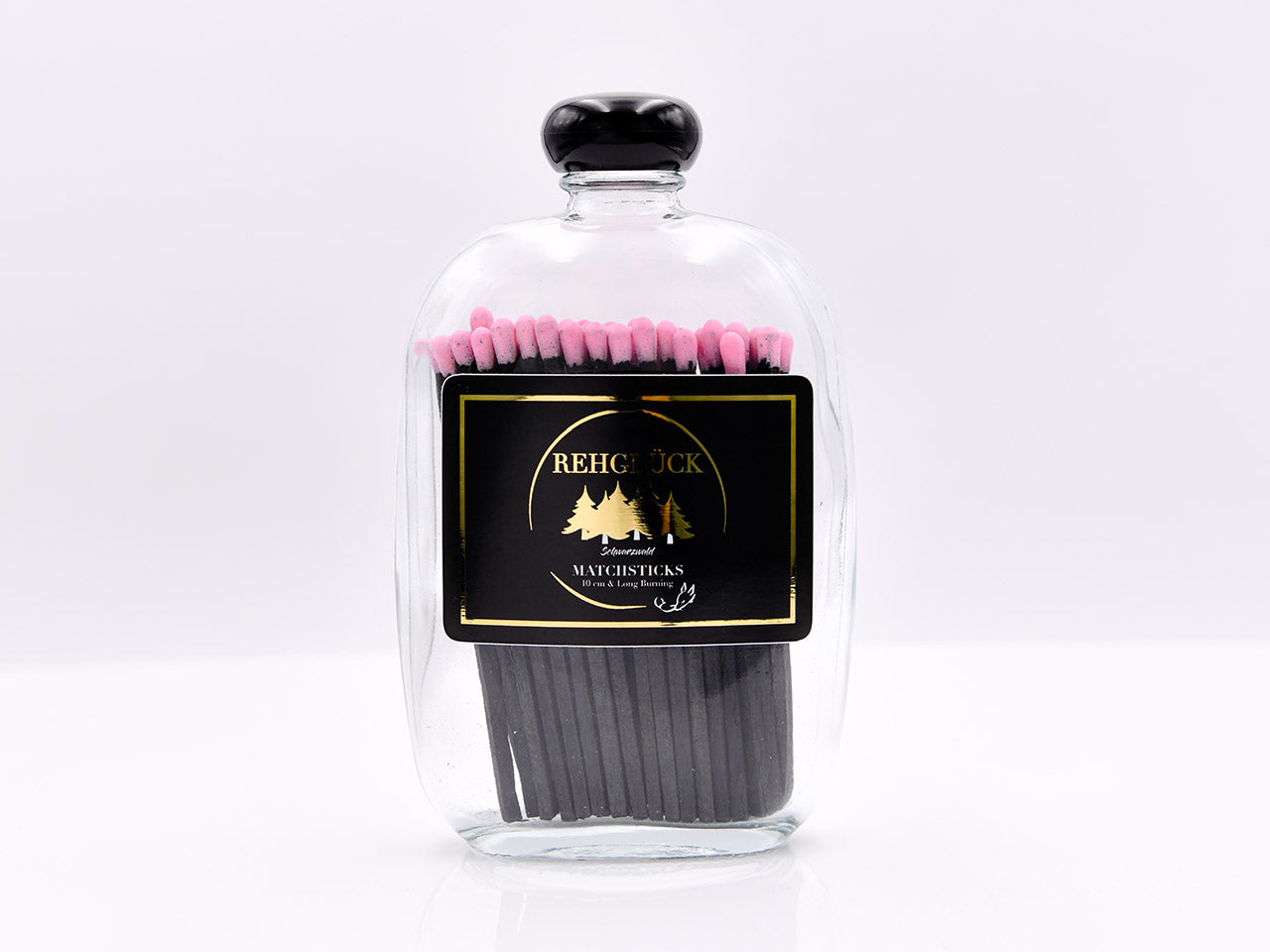 Taschenflasche mit schwarzem Drehverschluss
