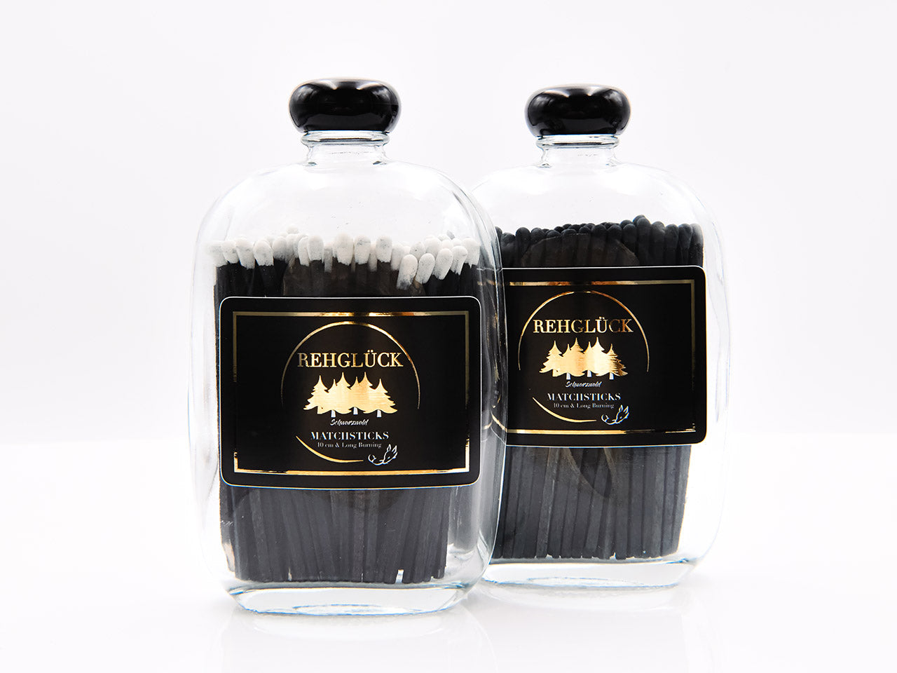 Taschenflasche mit schwarzem Drehverschluss