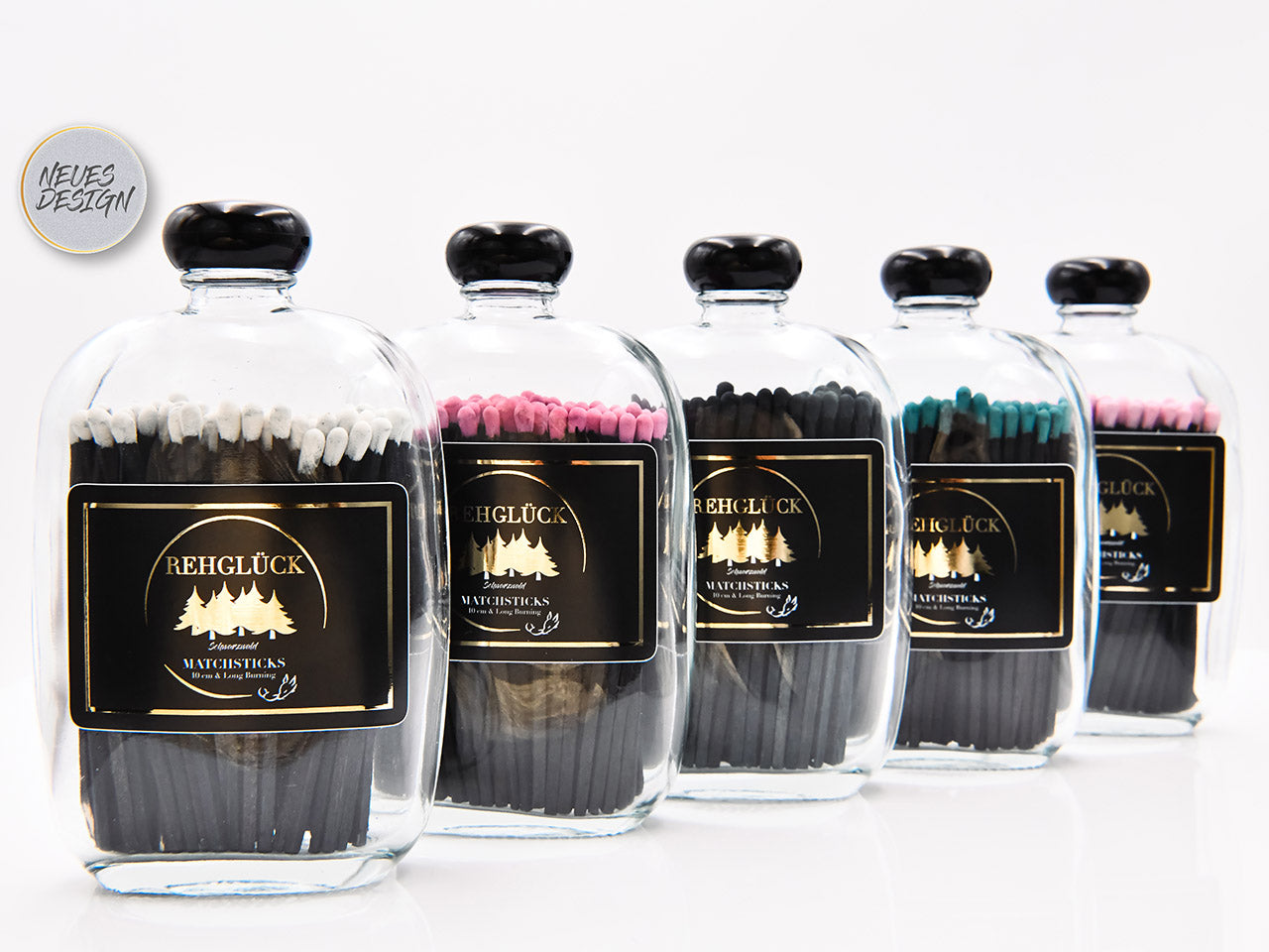Taschenflasche mit schwarzem Drehverschluss