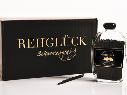 Taschenflasche mit schwarzem Drehverschluss