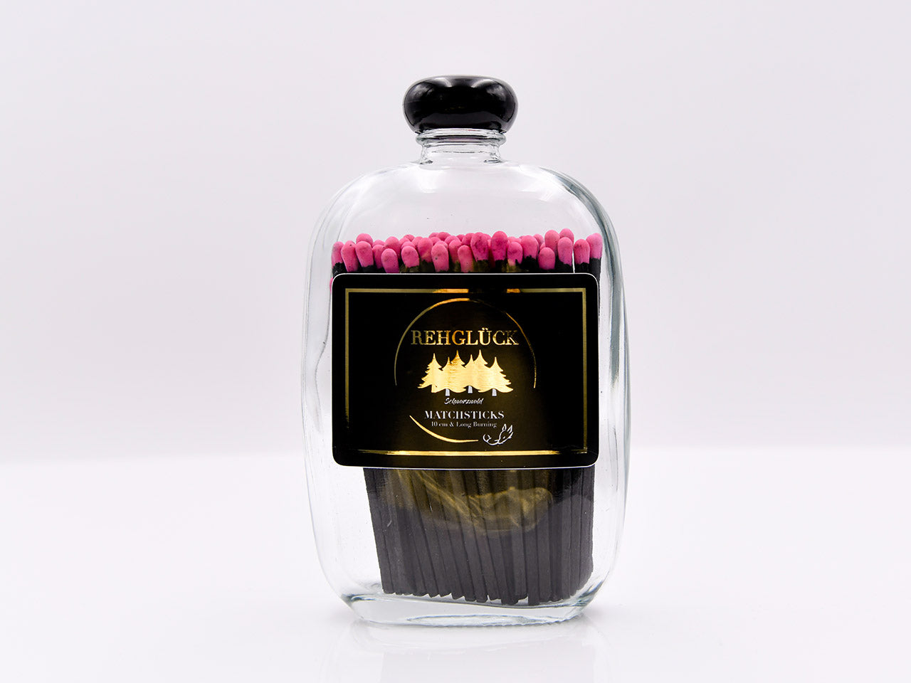 Taschenflasche mit schwarzem Drehverschluss