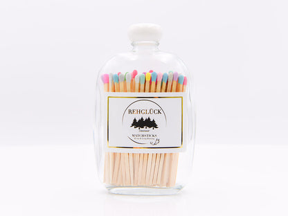 Taschenflasche mit weißem Drehverschluss
