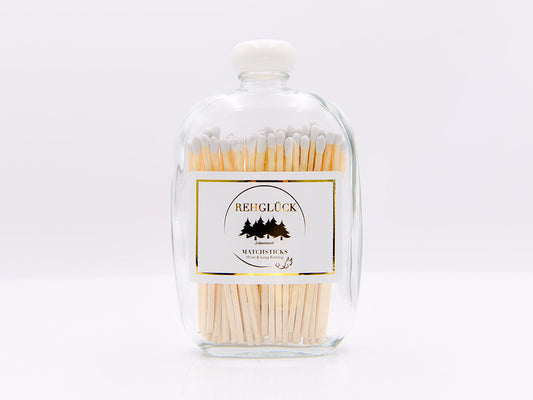 Taschenflasche mit weißem Drehverschluss