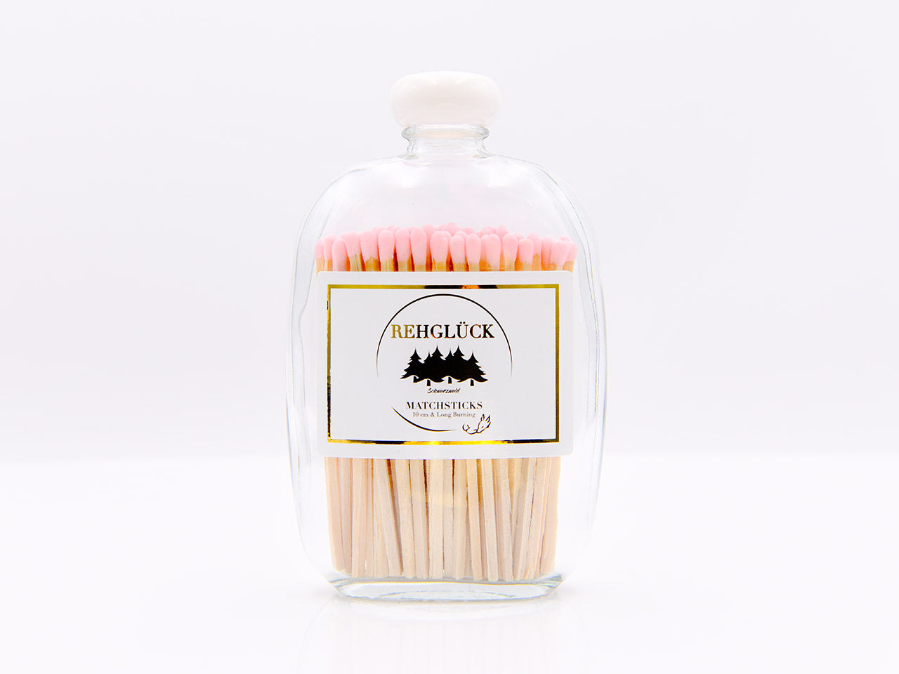 Taschenflasche mit weißem Drehverschluss